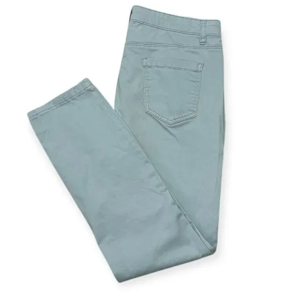 Buffalo David Bitton Daily Mid-Rise Stretch Skinny Ankle Pants 8/29 Light Blue - Picture 4 of 7